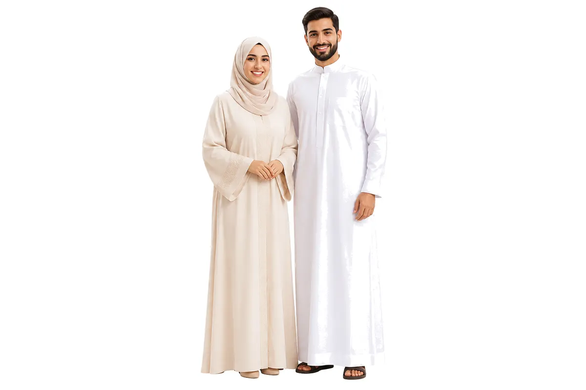 Happy Muslim couple